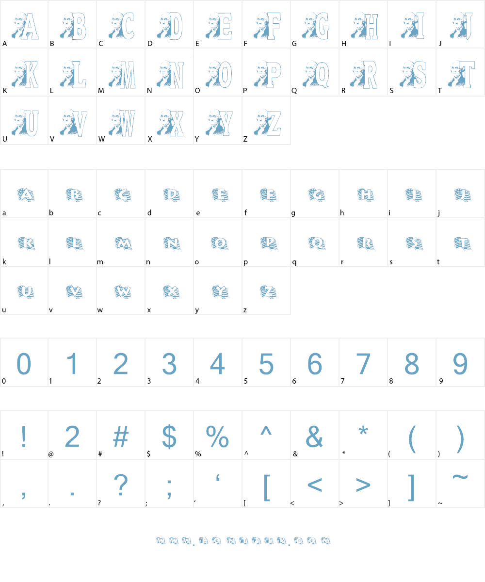 JNK WASHINGTON Font Character